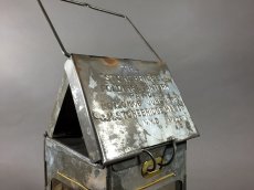 画像3: 1910-20's Steel Folding Candle Lantern (3)