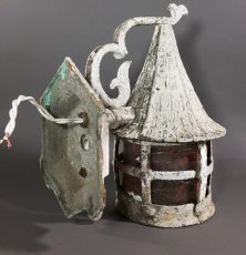 画像10: 1920-30's "Shabby Chic" Porch Lamp  (10)