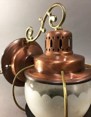 画像9: Early-1950's "Caged" Brass Porch Lamp 【箱付きデッドストック】 (9)