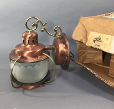 画像3: Early-1950's "Caged" Brass Porch Lamp 【箱付きデッドストック】 (3)