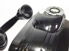 画像7: - 実働品 - 1930's "Very!! Art Deco" Streamlined Bakelite Telephone (7)