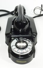 画像10: - 実働品 - 1930's "Very!! Art Deco" Streamlined Bakelite Telephone (10)