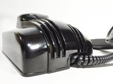 画像18: - 実働品 - 1930's "Very!! Art Deco" Streamlined Bakelite Telephone (18)