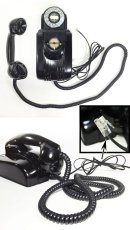 画像5: - 実働品 - 1930's "Very!! Art Deco" Streamlined Bakelite Telephone (5)
