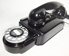 画像15: - 実働品 - 1930's "Very!! Art Deco" Streamlined Bakelite Telephone (15)