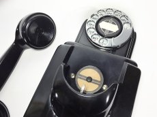 画像8: - 実働品 - 1930's "Very!! Art Deco" Streamlined Bakelite Telephone (8)