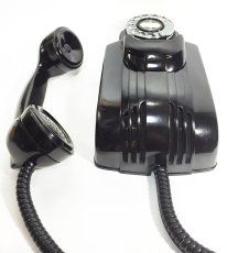 画像6: - 実働品 - 1930's "Very!! Art Deco" Streamlined Bakelite Telephone (6)