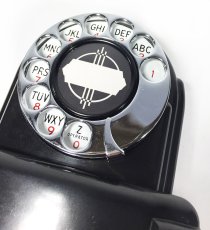 画像9: - 実働品 - 1930's "Very!! Art Deco" Streamlined Bakelite Telephone (9)