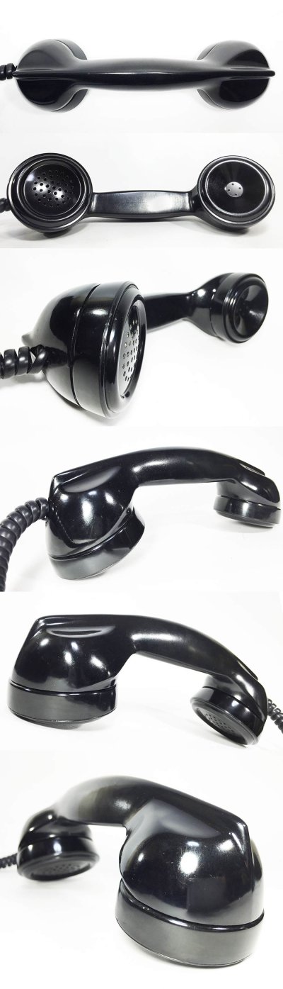 画像1: - 実働品 - 1930's "Very!! Art Deco" Streamlined Bakelite Telephone