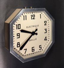 画像2: 1930-40's French "BRILLIE" Octagon Wall Clock (2)