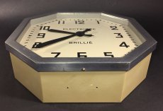 画像12: 1930-40's French "BRILLIE" Octagon Wall Clock (12)