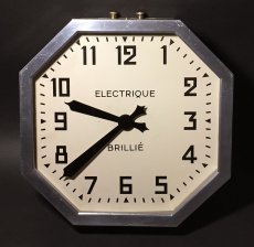 画像1: 1930-40's French "BRILLIE" Octagon Wall Clock (1)