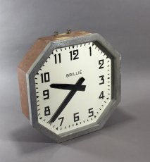 画像2: 1940's French "BRILLIE" Octagon Wall Clock (2)