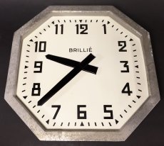 画像7: 1940's French "BRILLIE" Octagon Wall Clock (7)