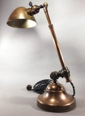 画像10: 1910-20's "O.C.White" Brass Telescopic Desk Lamp (10)