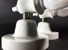 画像15: 1920's "Art Deco" Porcelain Candle Lamp 【２台セット】 (15)