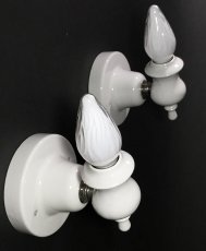 画像4: 1920's "Art Deco" Porcelain Candle Lamp 【２台セット】 (4)