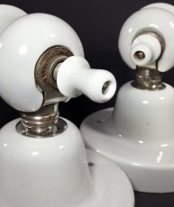 画像9: 1920's "Art Deco" Porcelain Candle Lamp 【２台セット】 (9)