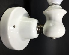 画像11: 1920's "Art Deco" Porcelain Candle Lamp  (11)