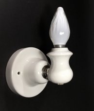 画像1: 1920's "Art Deco" Porcelain Candle Lamp  (1)