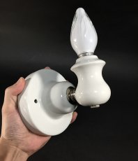 画像4: 1920's "Art Deco" Porcelain Candle Lamp  (4)