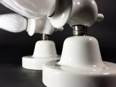 画像14: 1920's "Art Deco" Porcelain Candle Lamp 【２台セット】 (14)