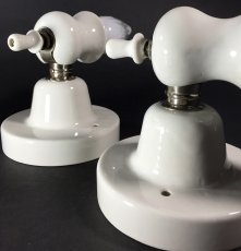 画像16: 1920's "Art Deco" Porcelain Candle Lamp 【２台セット】 (16)