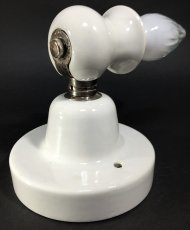 画像9: 1920's "Art Deco" Porcelain Candle Lamp  (9)