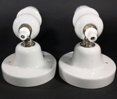 画像7: 1920's "Art Deco" Porcelain Candle Lamp 【２台セット】 (7)