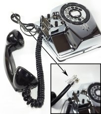 画像16: - 実働品 - （ひかり電話可） 1940's U.S.ARMY "2-Way" Chromed Telephone【BLACK × SILVER】 (16)