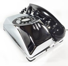 画像9: - 実働品 - （ひかり電話可） 1940's U.S.ARMY "2-Way" Chromed Telephone【BLACK × SILVER】 (9)