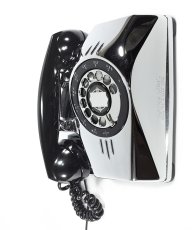 画像2: - 実働品 - （ひかり電話可） 1940's U.S.ARMY "2-Way" Chromed Telephone【BLACK × SILVER】 (2)