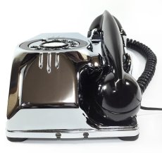 画像11: - 実働品 - （ひかり電話可） 1940's U.S.ARMY "2-Way" Chromed Telephone【BLACK × SILVER】 (11)