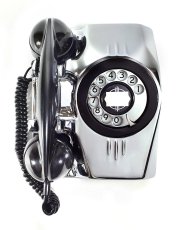 画像1: - 実働品 - 1940's U.S.ARMY "2-Way" Chromed Telephone【BLACK × SILVER】 (1)