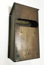 画像8: 1920-30's "CORBIN LOCK CO." Brass Wall Mount Mail Box (8)