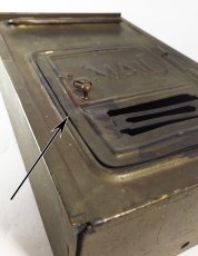 画像10: 1920-30's "CORBIN LOCK CO." Brass Wall Mount Mail Box (10)