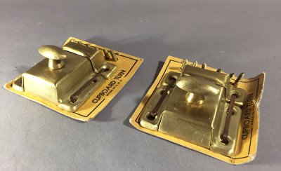 画像1: Brass Plated Cupboard Latch【バラ売り】