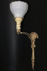 画像3: 1940's Art Deco Wall Mount Sconce w/ Glass Shade (3)