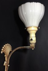 画像12: 1940's Art Deco Wall Mount Sconce w/ Glass Shade (12)