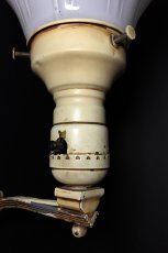 画像11: 1940's Art Deco Wall Mount Sconce w/ Glass Shade (11)