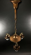 画像5: 1920's "Pan" 3-Arm Chandelier Ceiling Light (5)