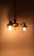 画像2: 1920's "Pan" 3-Arm Chandelier Ceiling Light (2)