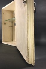 画像9: 1920-30's "Shabby" Wood Bathroom Medicine Cabinet (9)