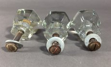 画像3: Pat.1927 Glass Cabinet Knobs w/ screws【3-sets】 (3)