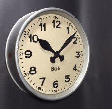 画像2: 1930-40's German Deco "24 Hour Dial" Wall Clock (2)