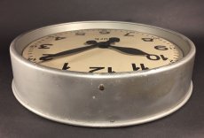 画像13: 1930-40's German Deco "24 Hour Dial" Wall Clock (13)