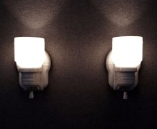 画像4: 1930-40's "2-way" Porcelain Bathroom Lamp【PAIR】 (4)