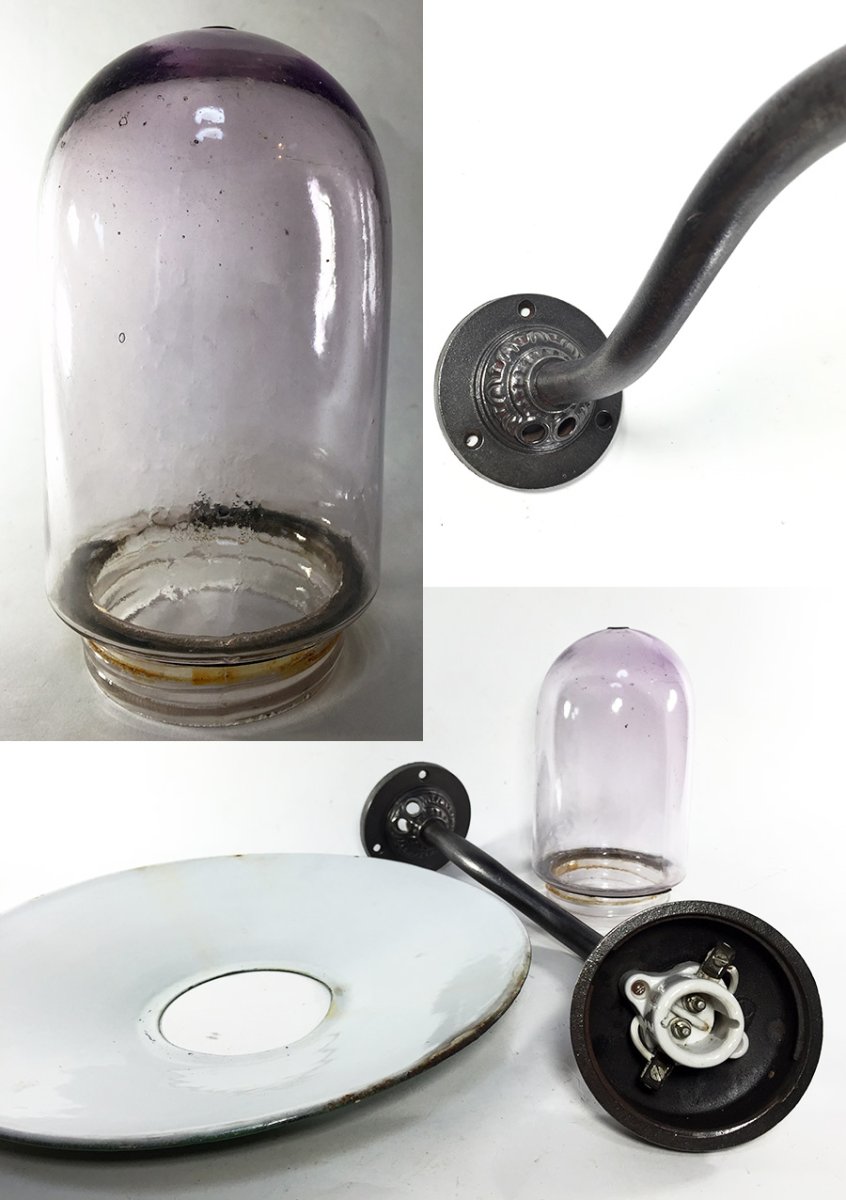 画像5: 1910-30's French Country "Swan Neck" Outside Light (5)