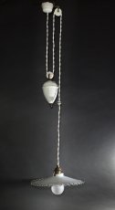 画像1: 1920-30's French Country "Rise＆Fall" Pendant Lamp【Complete】 (1)