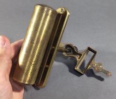画像9: Around-1900's "Non-Electric" Brass Door Chime w/ Name Plate Holder (9)